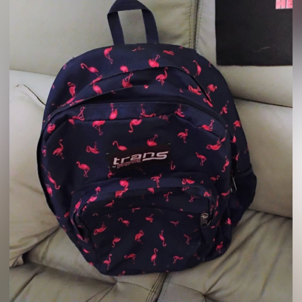 Flamingo Print Backpack